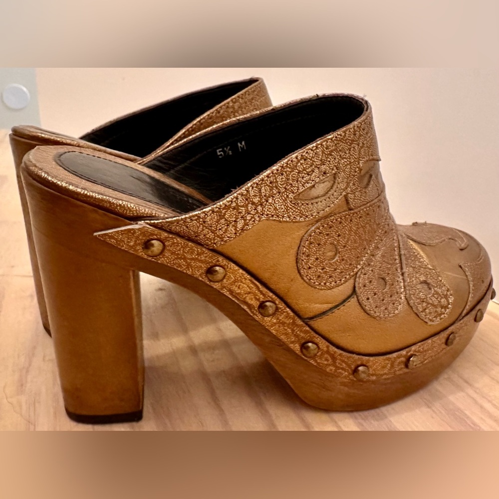 Via Spiga Bronze Women's Mules - Picture 5 of 10
